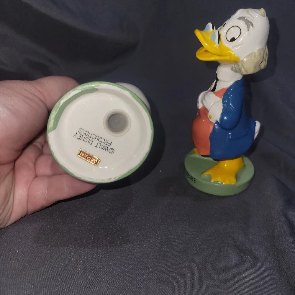 Vintage Walt Disney Donald Duck & Ludwig Von Drake Salt & Pepper Shakers 1961
